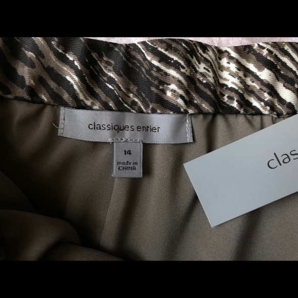 CLASSIQUES ENTIER “Graffiti-NTRL” Skirt, Sz 14 NWT - Picture 8 of 8